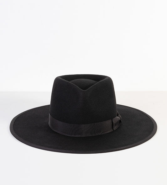 Wholesale 100% Wool Felt Fedora Hats Mens Black